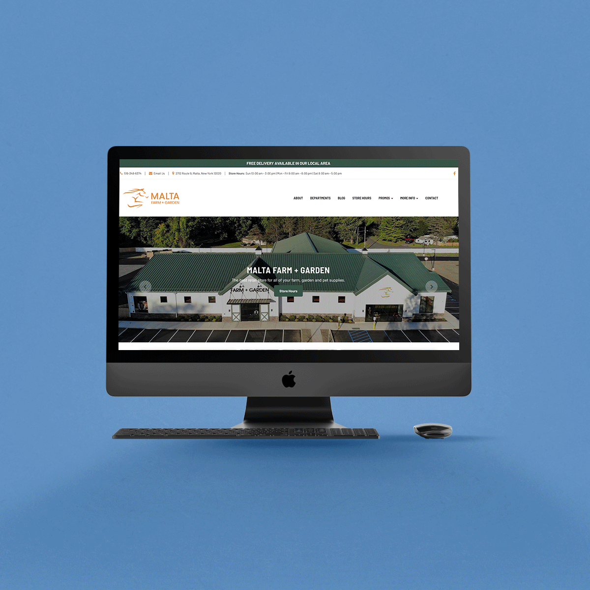 Mockup of wedding website