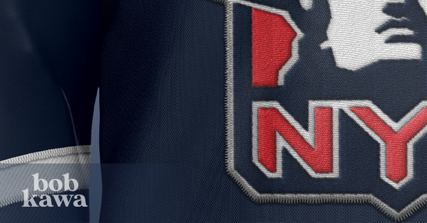 Bob Kawa  New York Rangers Liberty Jersey Reverse Retro Redesign